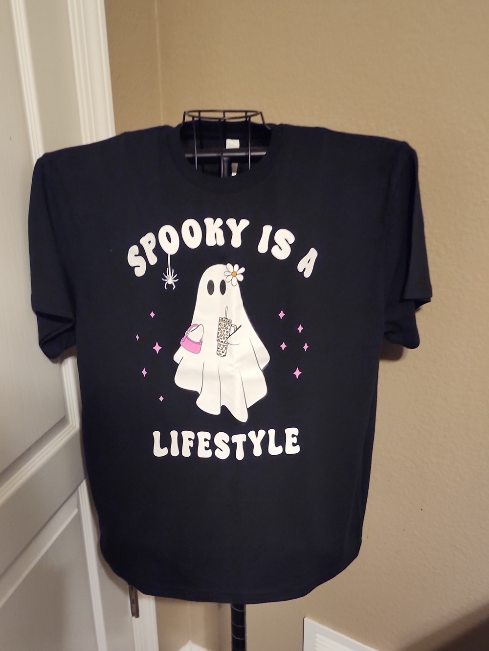Spooky Is A Lifestyle Black Graphic Tee